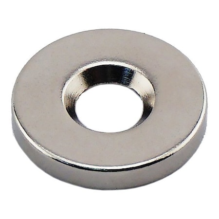 Zoro Select Rare Earth Magnet, Silver NR005019NCTS