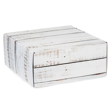 Nashville Wraps Distressed Wood Gourmet Shipping Box, 9x9x4, 6PK 52DW