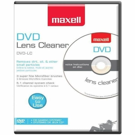 Maxell Maxell DVD-LC DVD Lens Cleaner - For Blu-ray Disc Player, DVD Player - Easy to Use - 1 Each 190059