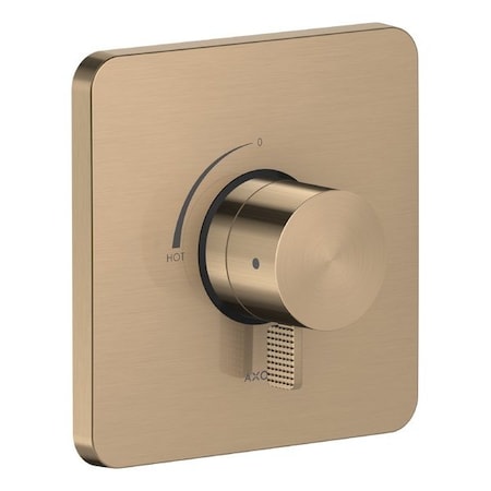 Axor Citterio C Pressure Balance Trim- Cubic Cut in Brushed Bronze 49491141