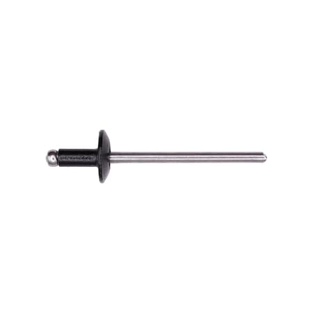 Auveco Ford Rivet 1/8in Diameter 1/16in-1/8in Grip 3/8in Flange, 50PK 18304