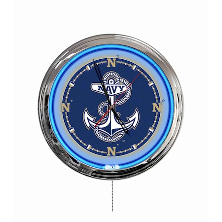 Holland Bar Stool US Naval Academy 16 LED Wall Clock ClkL16