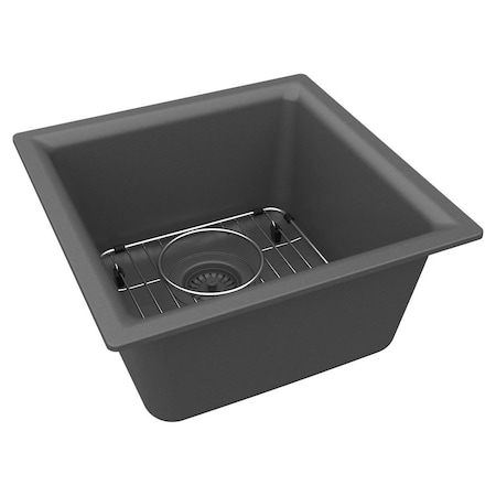 Elkay Sink, 15 3/4 in W x 15 3/4 in L x 7 3/4 in H ELG1616GT0C