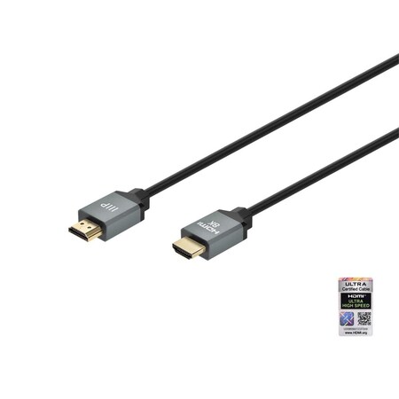Monoprice 8K Cert Ultra High-Speed Slim HDMI Cable - 8K60, 4K120, 48Gbps, HDR, Gold-Plated, 3ft, BLK 47904