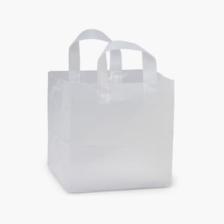 Nashville Wraps Clear Frosted Plastic Gift Bags, Regal 13x8x16, 3 mil, 200PK BREGFRP