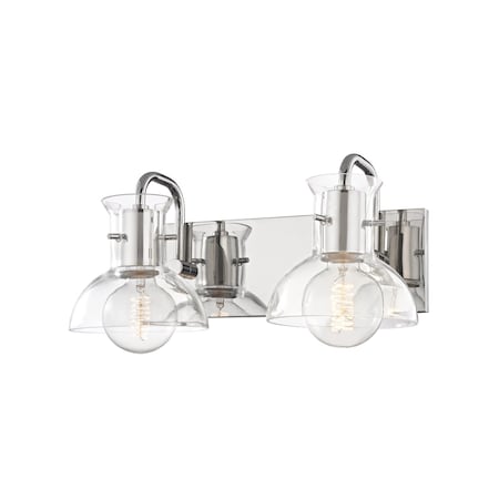 Mitzi Riley 2 Light Bath And Vanity 14.5 In. Polished Nickel H111302-PN