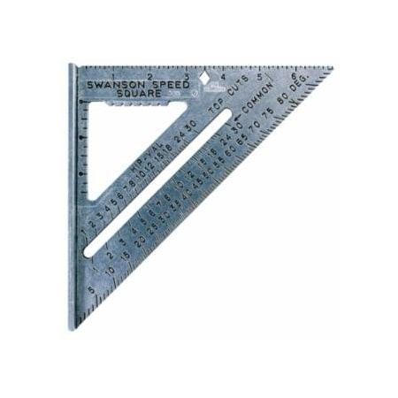 Swanson Tools Speed Square, 7 in , Heavy-Gauge Billet Aluminum Alloy 698-S0101