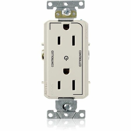 Leviton DPl Dup Rec 15A 125V 2MCtrl Self-Gr LAl 16252-2PT
