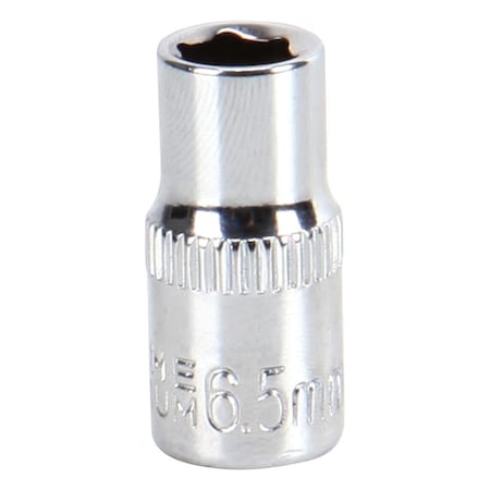 Multicomp Pro Socket, Hex, 6.5mm, 1/4in. Drive Size, Chrome Vanadium, DIN3120 MP14-CRV065