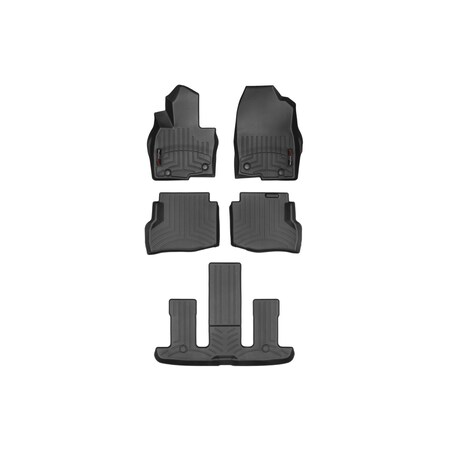 Weathertech Black, Front, rear, and rear Floorliners 44972-1-4-5
