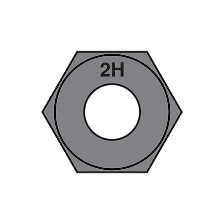 Zoro Select 5/8-11 A194 2H Heavy Hex Nut Plain, 225Pk 62A1942HI