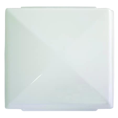 Arcon 14813; Replacement Dome Light Lens; Euro Style Single/Double; White; Rectangular; Single 14813