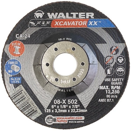 Walter Weld Cleaning Accessories, 1.7" L, 1 in 54B046