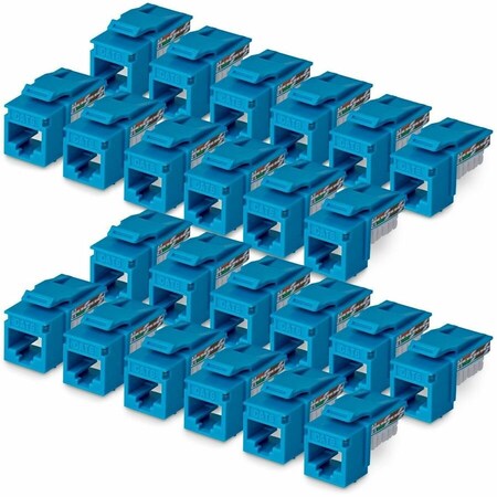 Startech.Com 24-PACK OF CAT6/CAT5E RJ45 UTP KEYSTONE JACKS IS IDEAL FOR IN-WALL CABLE DROPS/W, 24PK C6KEY110BL24PK