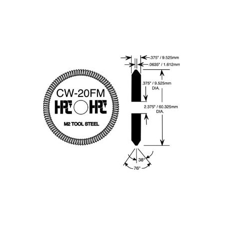 Hpc Cutter Wheel Standard for 9160CM and ... CW-23MC