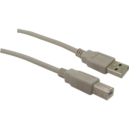 Cable Wholesale USB 2.0 Printer/Device Cable, Type A Male to Type B Male, 6 foot 10U2-02206