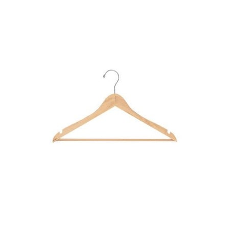 Store Supply Warehouse 17 inch Natural Wood All Purpose Hangers, 50PK 25272