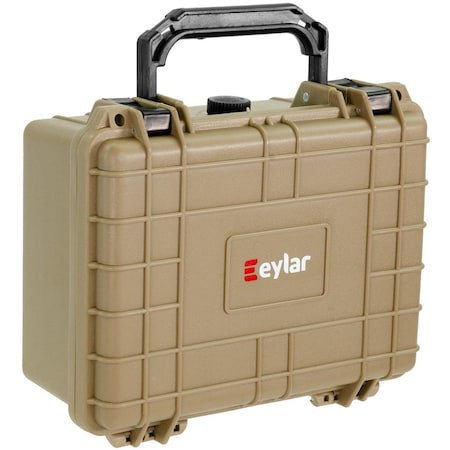 Eylar 9.12in Compact Gear Hard Case Waterproof with Foam Tan SA00042-TAN