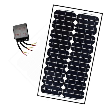Lighting Usa 24V 30W Monocrystalline Solar Panel Charging Controller Kit LI1489592