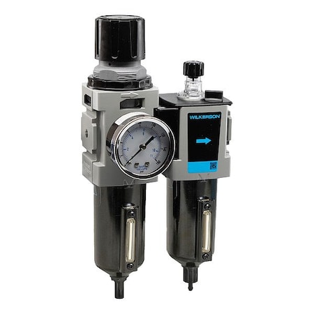 Wilkerson Filter/Regulator/Lubricator, Auto Drain D18-02-FHG0B