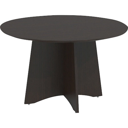 Mayline Medina Round Conference Table, Mocha Wood, MDF Frame, 48 in Dia x 29.5 in H MNCR48LDC