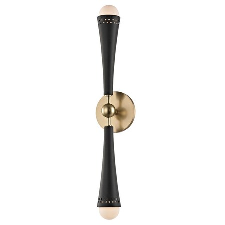 Hudson Valley Lighting Tupelo 2 Light Wall Sconce 4.75 In. Aged Brass 2122-AGB