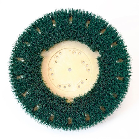 Global Industrial 17" 22/120 Grit Scrub Brush for Concrete, Green 641903GC