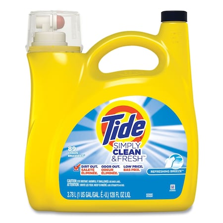 Tide Cleaners & Detergents, 138 oz Bottle, Liquid, Refreshing Breezeâ„¢ 89131/44311