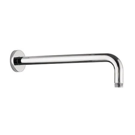 Mountain Plumbing Curved Round Wall Rain Arm (12") in PVD Polished Brass MT22/PVD