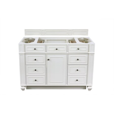 James Martin Vanities Vanity, without top, Bright White, 47.9 in W x 22.9 in D, 157-V48-M-BW