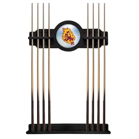Holland Bar Stool Co Arizona State Cue Rack in Black Finish, Sparky Logo CueBKArizSt-S