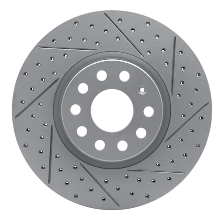 Dynamic Friction Co DFC Geoperformance Rotor - Drilled and Slotted 830-74053R