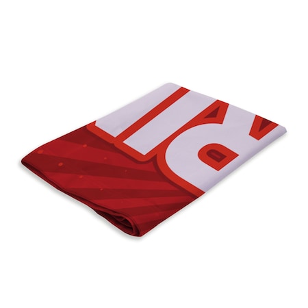 Showdown Displays 13 Ft  Premium Blade Sail Sign Double-Sided Graphic - Now Hiring Red Burst 908122-003