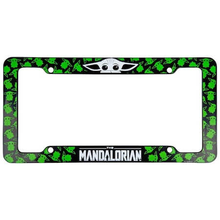 Viviendo La Vida the Mandalorian AOP Grogu License Plate Frame VI3605545