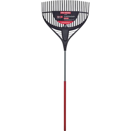 Truper Tru Tough 26'' Poly Leaf Rake with 56'' Steel Handle, 26-Tine EP-26XS-CO