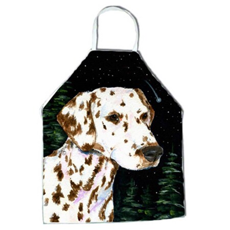 Carolines Treasures Starry Night Dalmatian Apron - 27 x 31 in. SS8518APRON