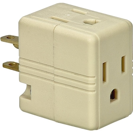 Eaton Wiring Devices Plug Adapter, Outlet Adapter, 5-15R, Ivory BP1482V