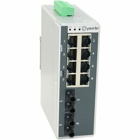 Perle IDS-710-T2MD210-port Gigabit DIN Rail Switches with fixed fiber 07017580