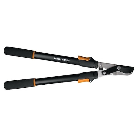 Fiskars 91686935J Telescoping PowerLever Bypass Lopper, 134 in Cutting Capacity, Steel Blade 391681-1008/91686