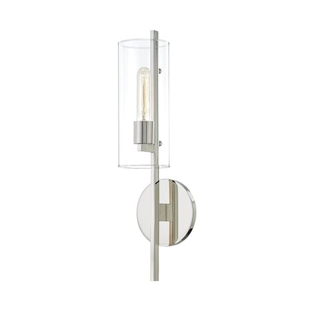 Mitzi Ariel 1 Light Wall Sconce 4.75 In. Polished Nickel H326101-PN