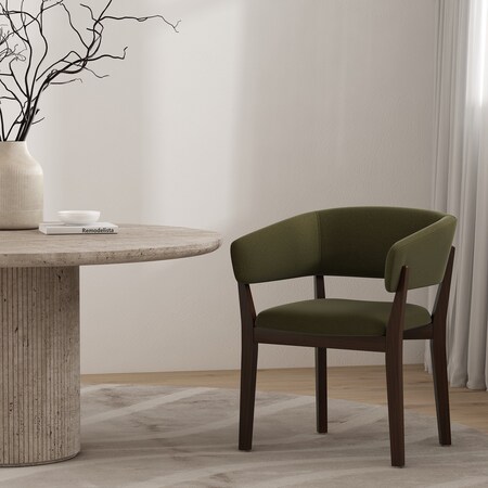 Manhattan Comfort Blake Dining Armchair in Green DC102AR-GR