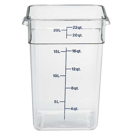 Cambro Food Storage Containers, PK 6 CA22SFSCW135