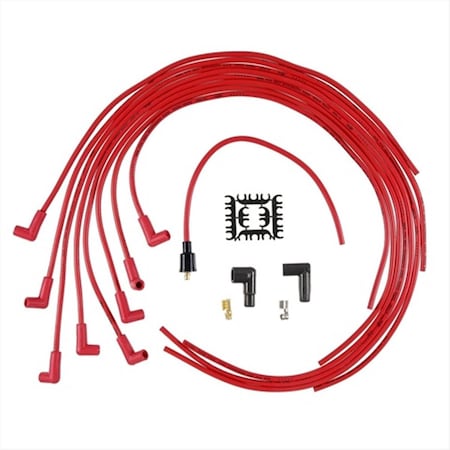 Accel 4041R 8 Mm. Super Stock Copper Universal Wire Set Red A35-4041R