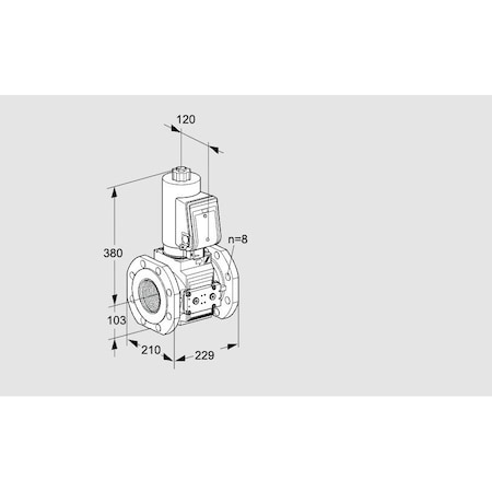 Honeywell Kromschroder VLV SOLND SZ 8 4in ANSI FLG KS88204750