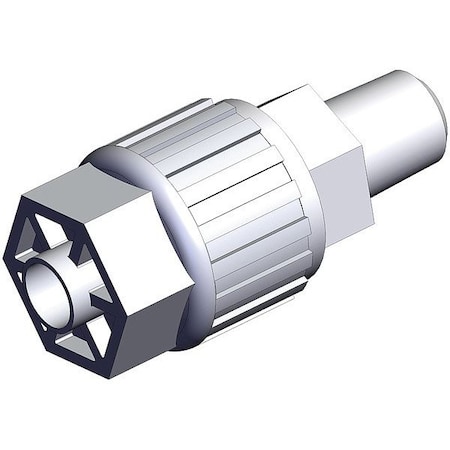 Smc High Purity Tube Fitting, Adapter, PFA LQ3H2A-M