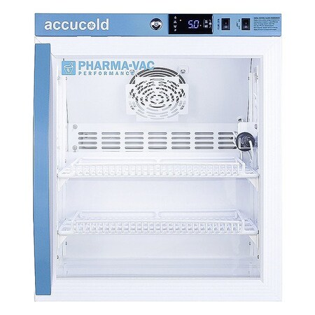 Accucold Lab Refrigerator, White, Swing Door ARG2PV