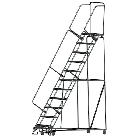 Ballymore Safety Rolling Ladder, Steel, 110 in.H 113214RSU