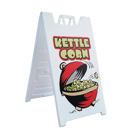 Signmission Kettle Corn, A-Frame & 2 Sign Inserts, Heavy-Duty Plastic Frame SBHD-C-2436-Kettle Corn