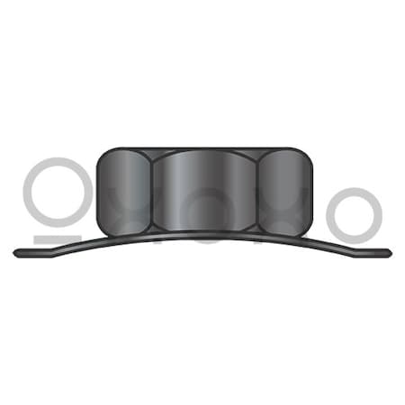 Oxoxo 1/4-20 Conical K Keps Lock Nut Black Oxide And Oil, 5000PK 636633