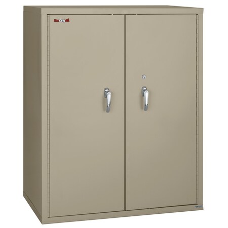 Fireking Storage Cabinet, 1 Hr Fire, 44" H, end tab inserts Pewter CF4436-MDPE